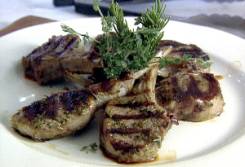 Grilled rosemary lamb chops from the Old Spring Farm kitchen