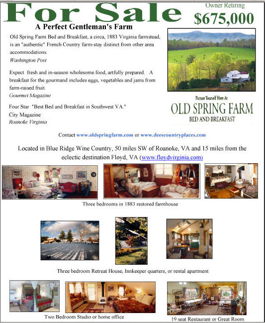 Horse farm for sale, Floyd, Virginia, Blue Ridge Mountains